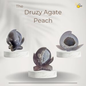 Druzy Agate Peach