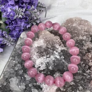 Pink Cat's Eye Bracelet