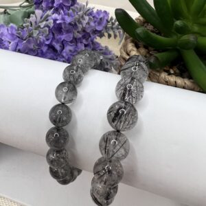 Black Rutilated Quartz Bracelet