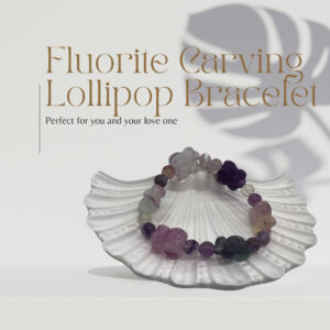 Fluorite Carving Lollipop Bracelet