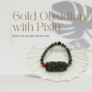 Gold Obsidian with PiXiu