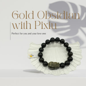 Gold Obsidian with Pixiu