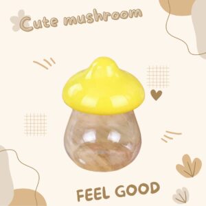 Cute mushroom candy/biscuit/pudding/crystal chip Jar