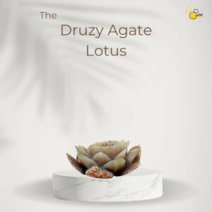 Druzy Agate Lotus