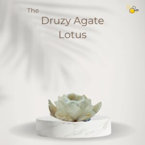 Druzy Agate Lotus