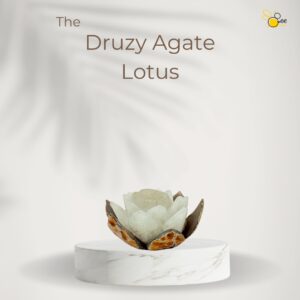 Druzy Agate Lotus