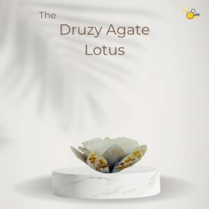 Druzy Agate Lotus