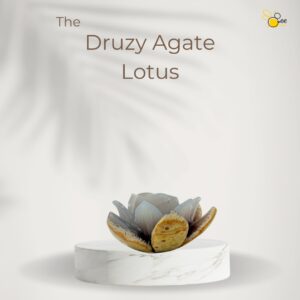 Druzy Agate Lotus