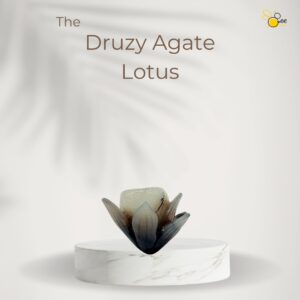 Druzy Agate Lotus