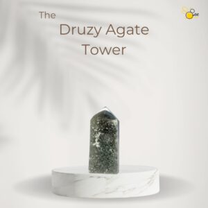 Druzy Agate Tower