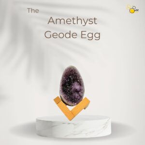 Amethyst geode egg
