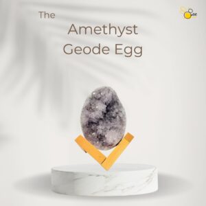 Amethyst geode egg