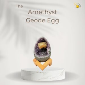Amethyst geode egg