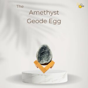 Amethyst geode egg