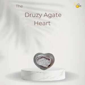 Druzy Agate Heart