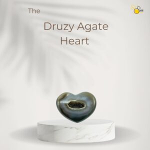 Druzy Agate Heart