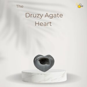 Druzy Agate Heart