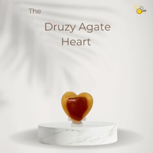 Druzy Agate Heart