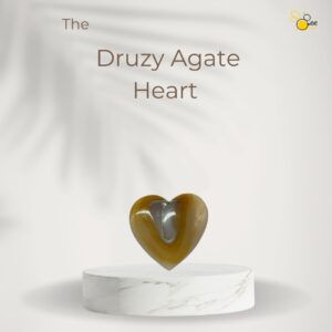 Druzy Agate Heart