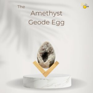Amethyst geode egg
