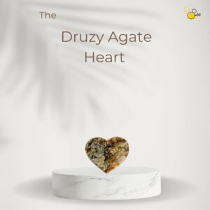 Druzy Agate Heart