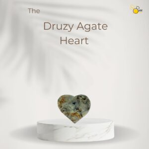 Druzy Agate Heart