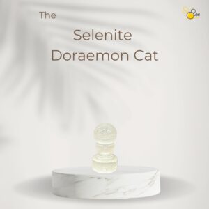 Selenite Doraemon Cat