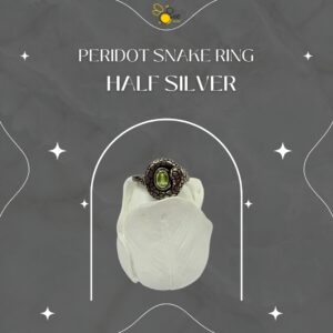 Peridot Snake Ring