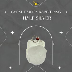 Garnet Moon Rabbit Ring