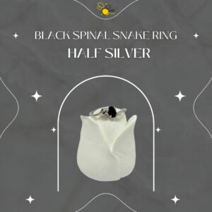 Black Spinal Snake Ring