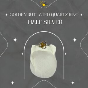 Golden Rutilated Quartz Ring