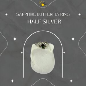 Sapphire Butterfly Ring