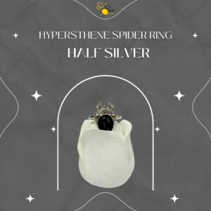 Hypersthene Spider Ring
