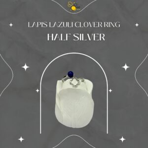 Lapis lazuli Clover Ring