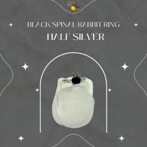 Black Spinal Rabbit Ring