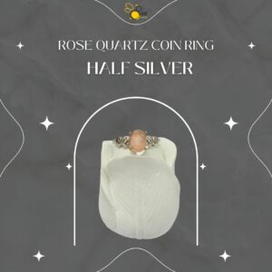Rose Quartz Coin Ring