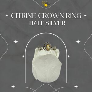 Citrine Crown Ring