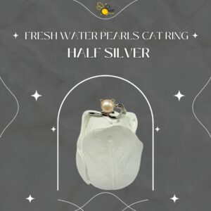 Fresh Water Pearls Cat Ring