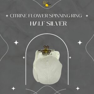 Citrine Flower Spinning Ring