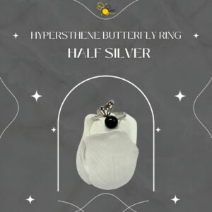 Hypersthene Butterfly Ring