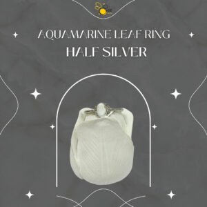 Aquamarine Leaf Ring