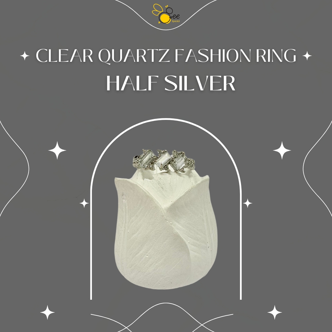 Clear Quartz Fashion Ring