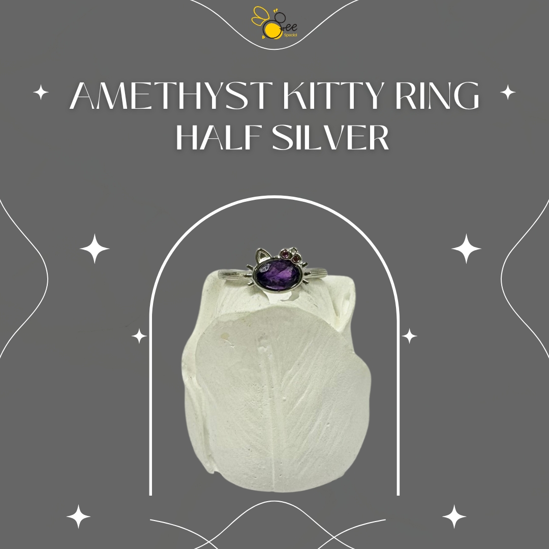 Amethyst Kitty Ring