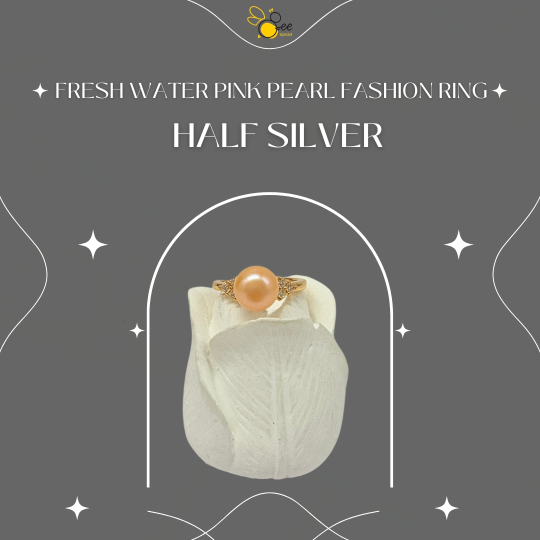 Fresh Water Pink Pearl Fashion Ring