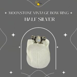 Moonstone Vintage Bow Ring