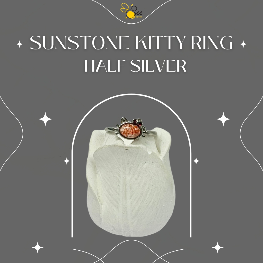 Sunstone Kitty Ring