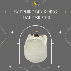 Sapphire Bear Ring