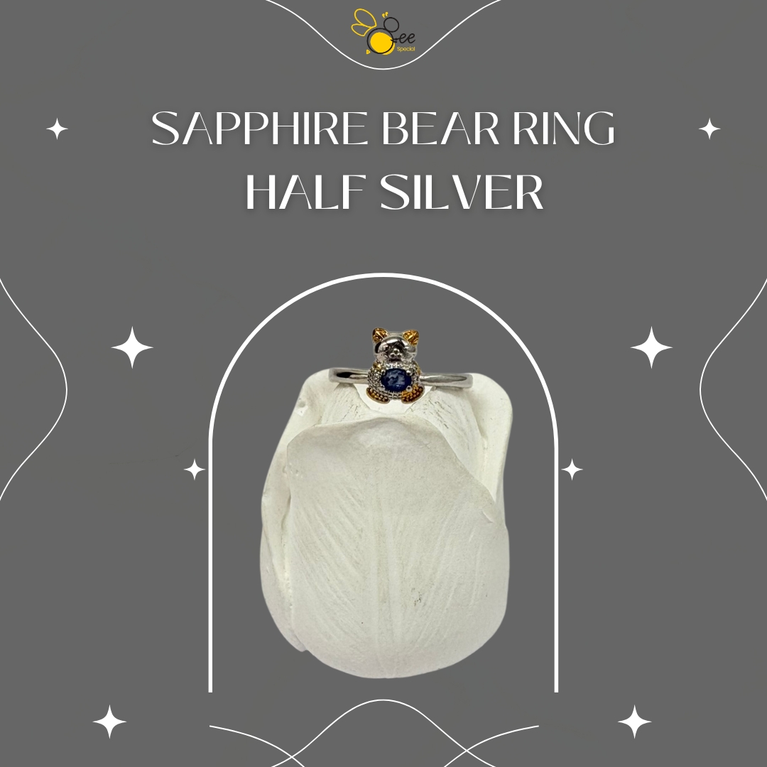 Sapphire Bear Ring