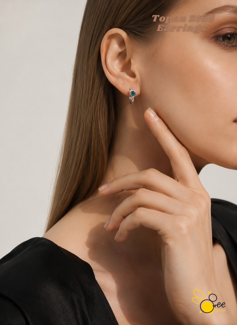 Topaz Stud Earrings