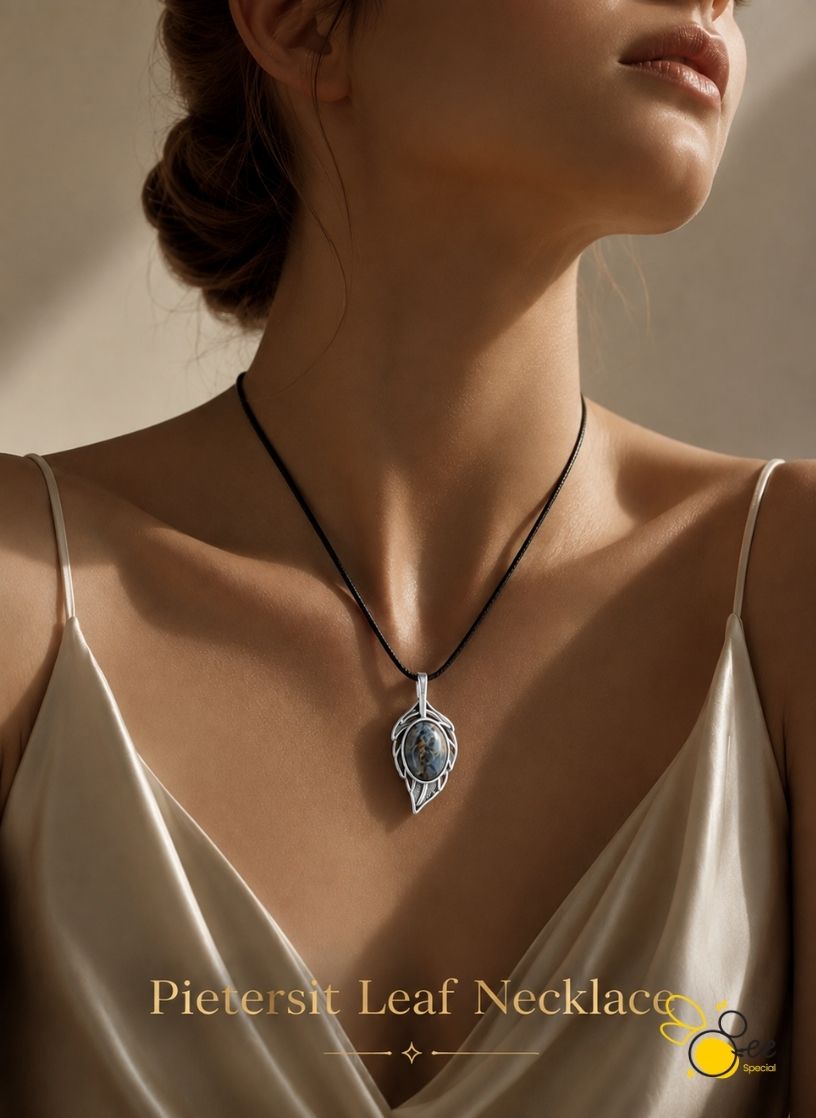 Pietersit Leaf Necklace